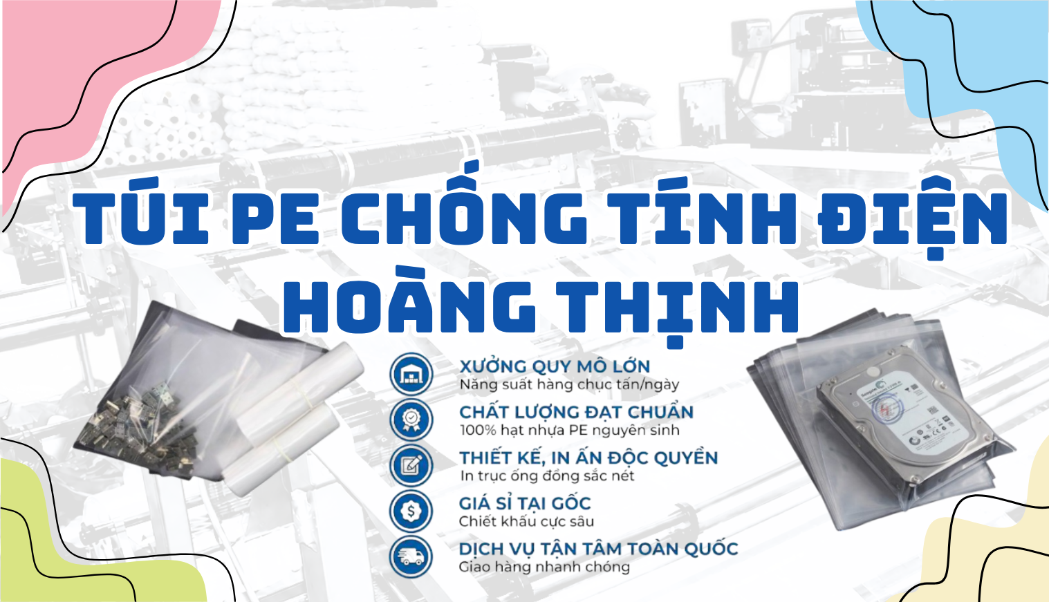 Túi chống tĩnh điện Hoàng Thịnh